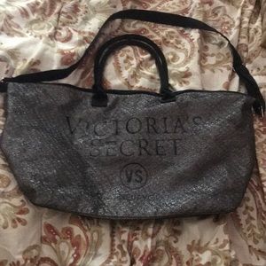 Super sparkly Victoria’s Secret duffel bag!!! NWOT :) adorable! Super sparkly